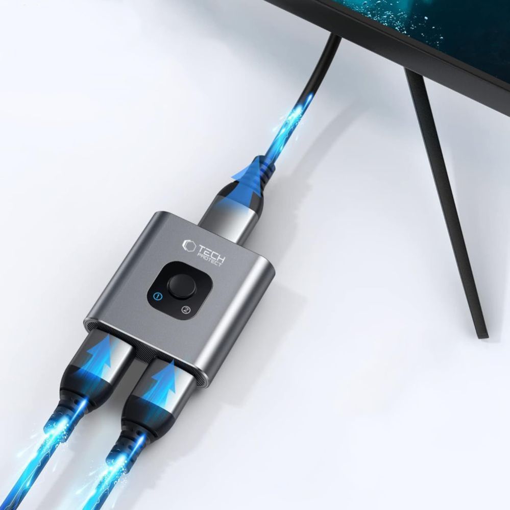 Другие товары Tech-Protect  Tech-Protect HB07 HUB Adapter 2in1 HDMI 4K 60HZ - gray