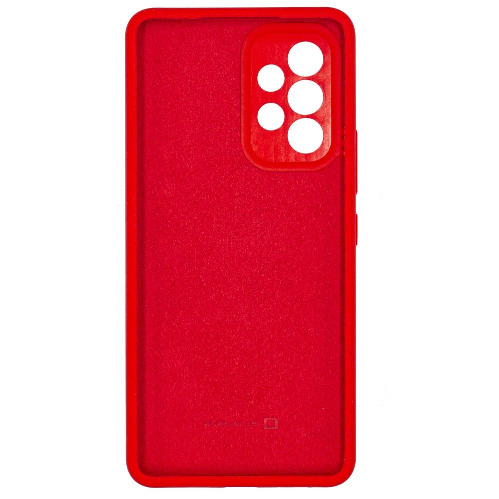 Back panel cover Evelatus Samsung Galaxy A73 5G Premium Soft Touch Silicone Case Chinese red