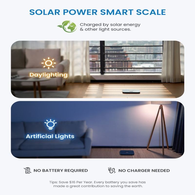 Напольные весы renpho  RENPHO Elis Solar 2 Smart Scale Black