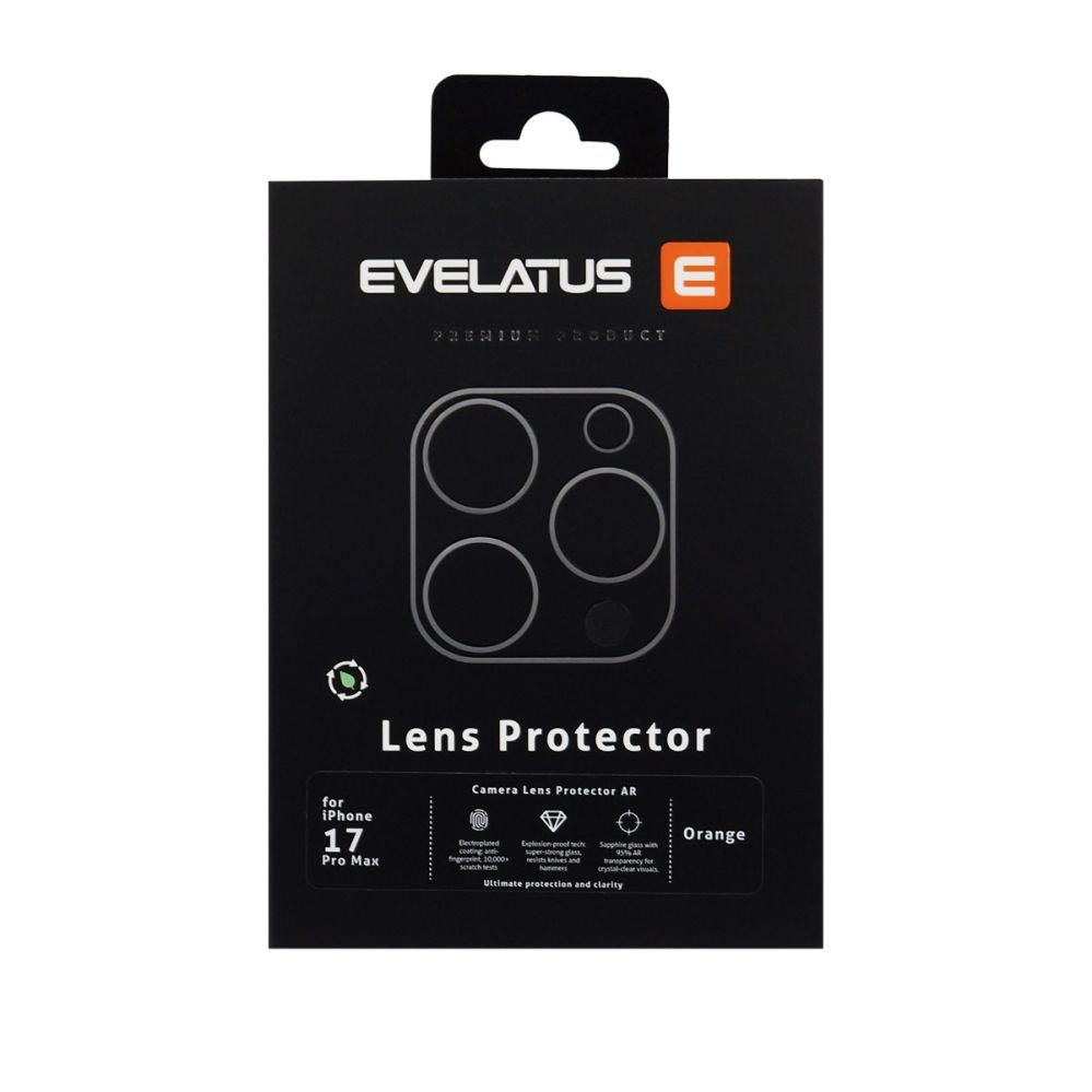 Kaitseklaasid Evelatus Apple iPhone 17 Pro Max Full body camera lens protection premium Orange