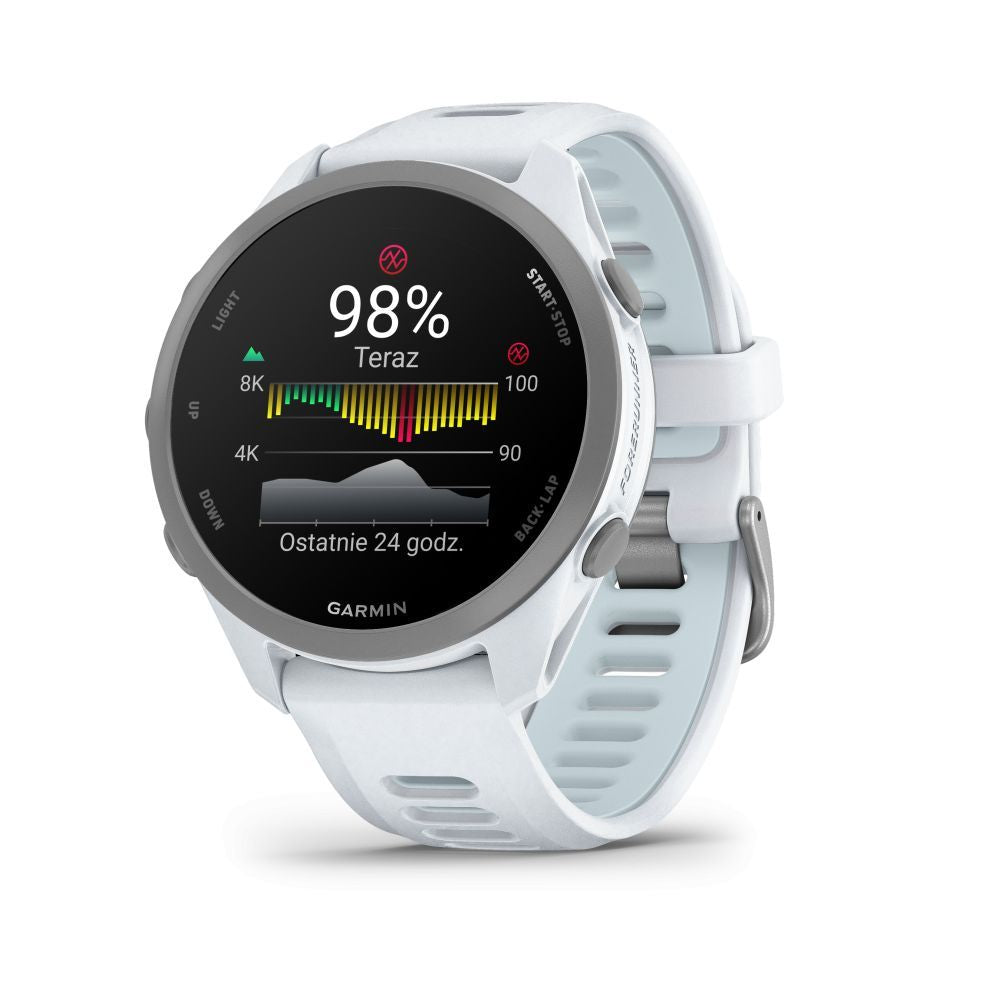 Умные часы Garmin  FORERUNNER 170 Whitestone with Whitestone/Cloud Blue Band