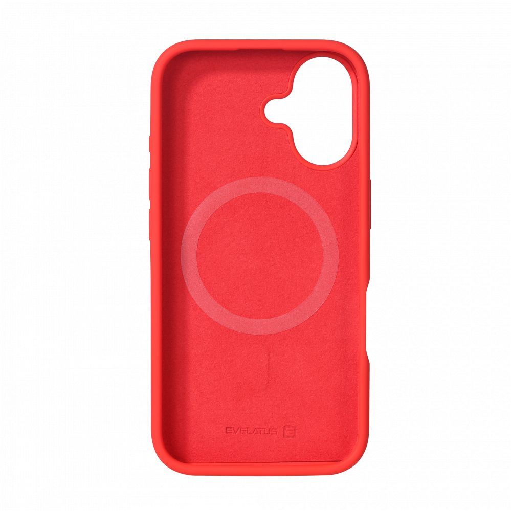Tagakaaned Evelatus Apple iPhone 16 Premium Magsafe Soft Touch Silicone Case Red