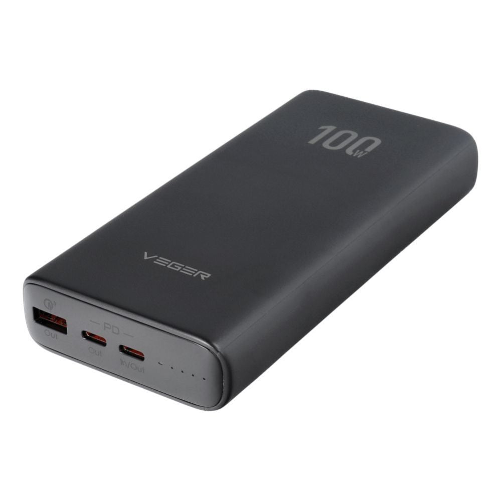 Power bank Veger  Powerbank Veger T100 (W2032C-100) PD QC3.0 5A 100W 20000 mAh black