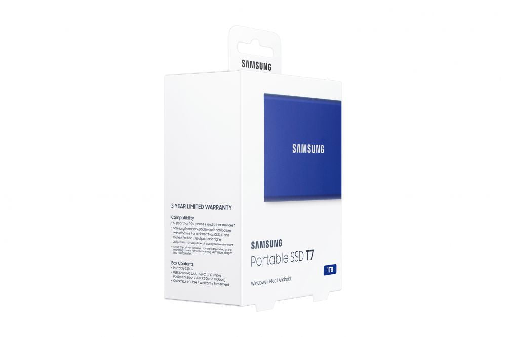 Mälupulk Samsung  MU-PC1T0H/WW Portable SSD T7 USB 3.2 1TB Blue