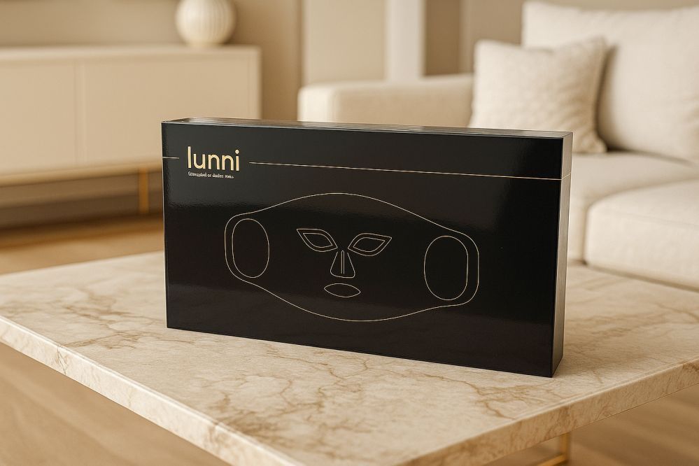 Näopuhastus lunni  Lunni 7 colors LED and Near-Infrared Light Silicone LED Facial Mask Black