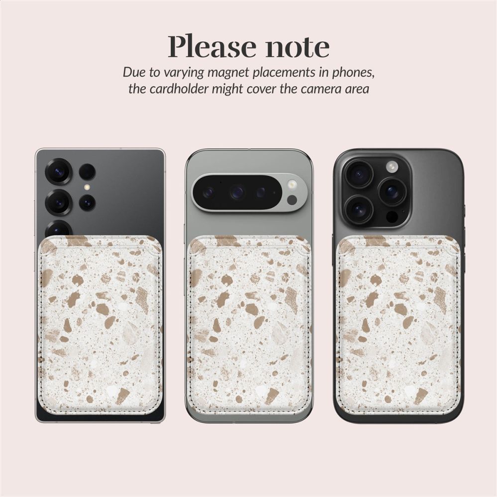 Back panel cover Mio MIO Soft Terrazzo Magsafe Case Compatible Card Holder