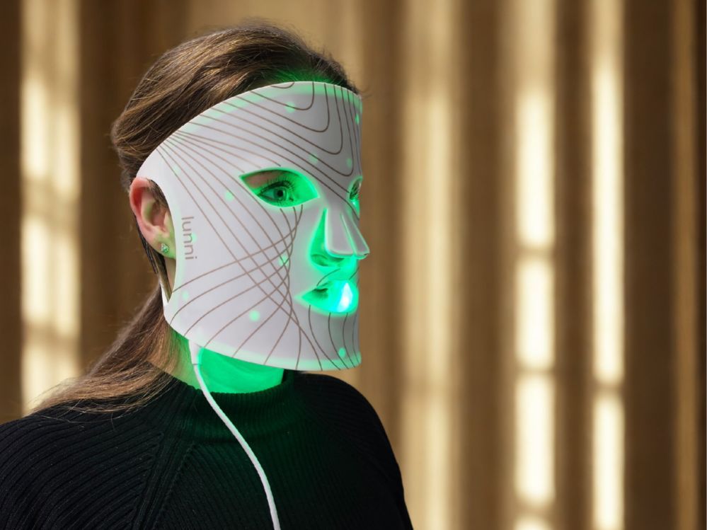 Очищение лица lunni  Lunni 7 colors LED and Near-Infrared Light Silicone LED Facial Mask White
