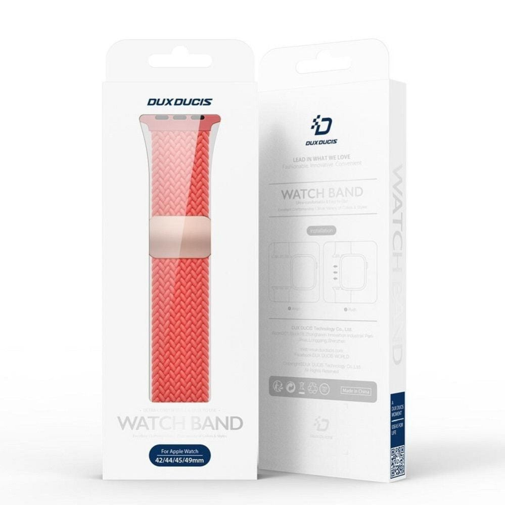 Rihm Dux Ducis  DUX DUCIS strap MIXTURE PRO stretchable braided for Apple Watch 38 / 40 / 41 mm guava