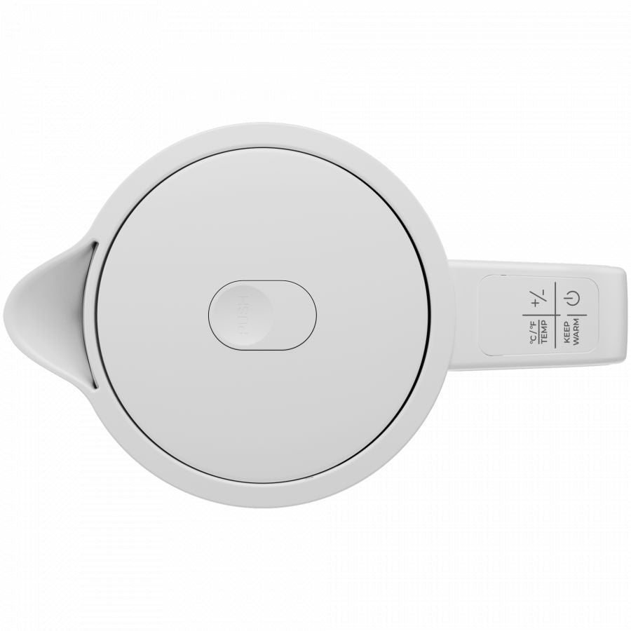 Veekeetja AENO  Electric Kettle, white, 220-240V, 1850-2200W, 1.7L, Keep warm 30 min, 40,60,80,90,100, console in Handle