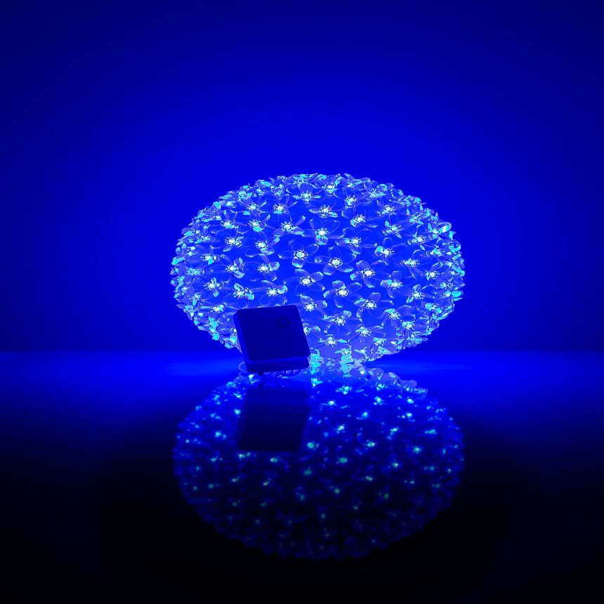 Lightings iLike N/A Bumba ar puķēm 465 200LED D-20cm Blue