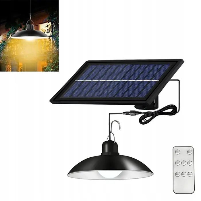 LED taskulamp Elight  Garden Decor Solar IP65 LED Solo hanging Lamp (14.8x6.4cm) with dark sensor & remote
