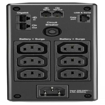 Серверы Apc  APC BACK UPS PRO BR 650VA, 6 OUTLETS, AVR, LCD INTERFACE