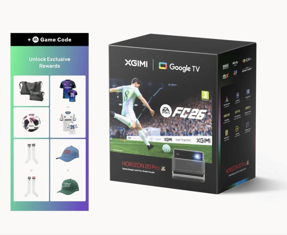 Проектор XGIMI  HORIZON 20 Pro + FC26 Code EU