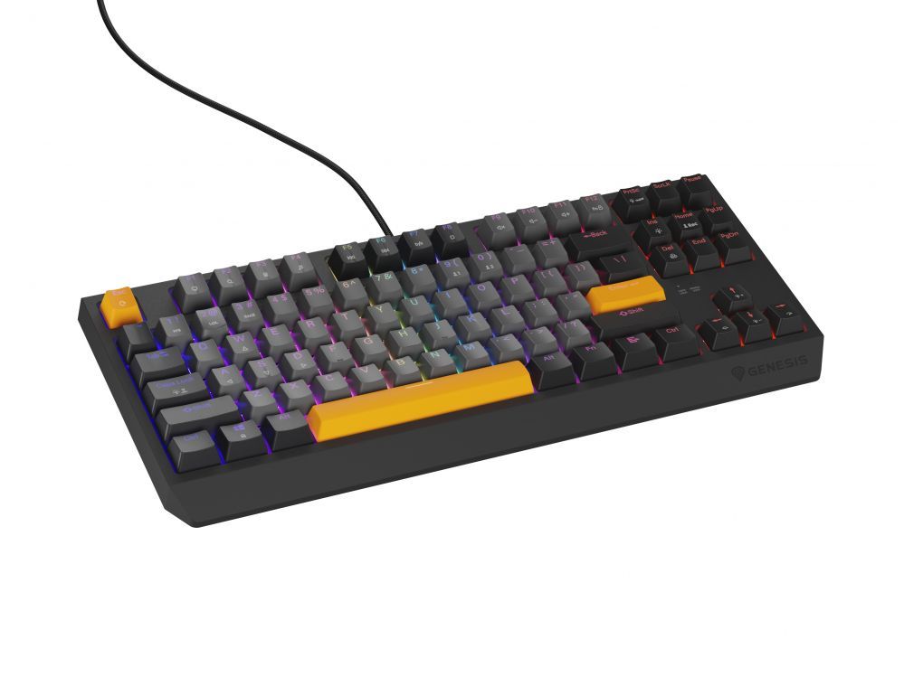 Компьютерная клавиатура Genesis  THOR 230 | Mechanical Gaming Keyboard | Wired | US | Anchor Gray Negative | USB Type-A | Outemu Red