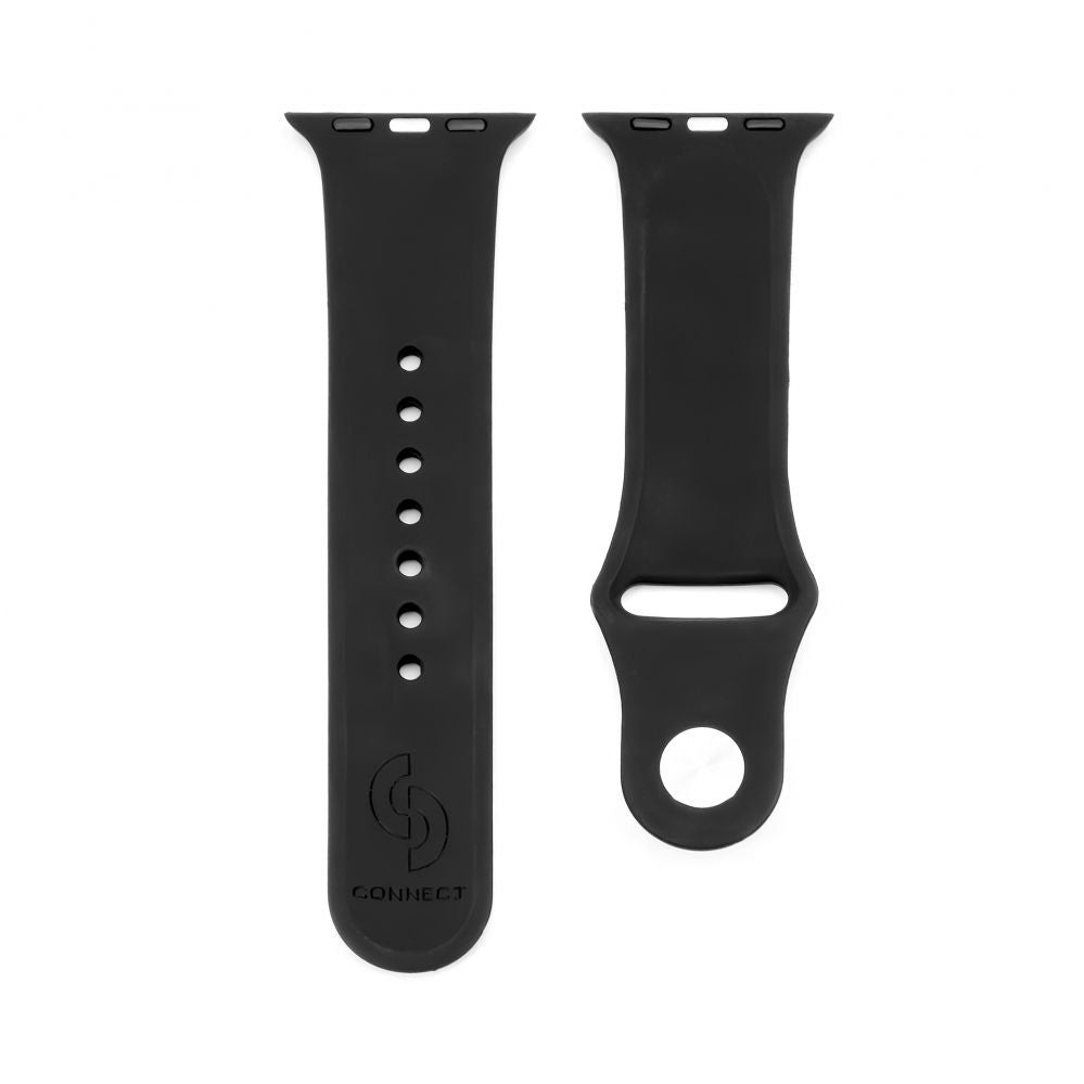 Rihm Connect  Watch 38/40/41mm Silicone Loop Watch Strap (132mm M/L) Black