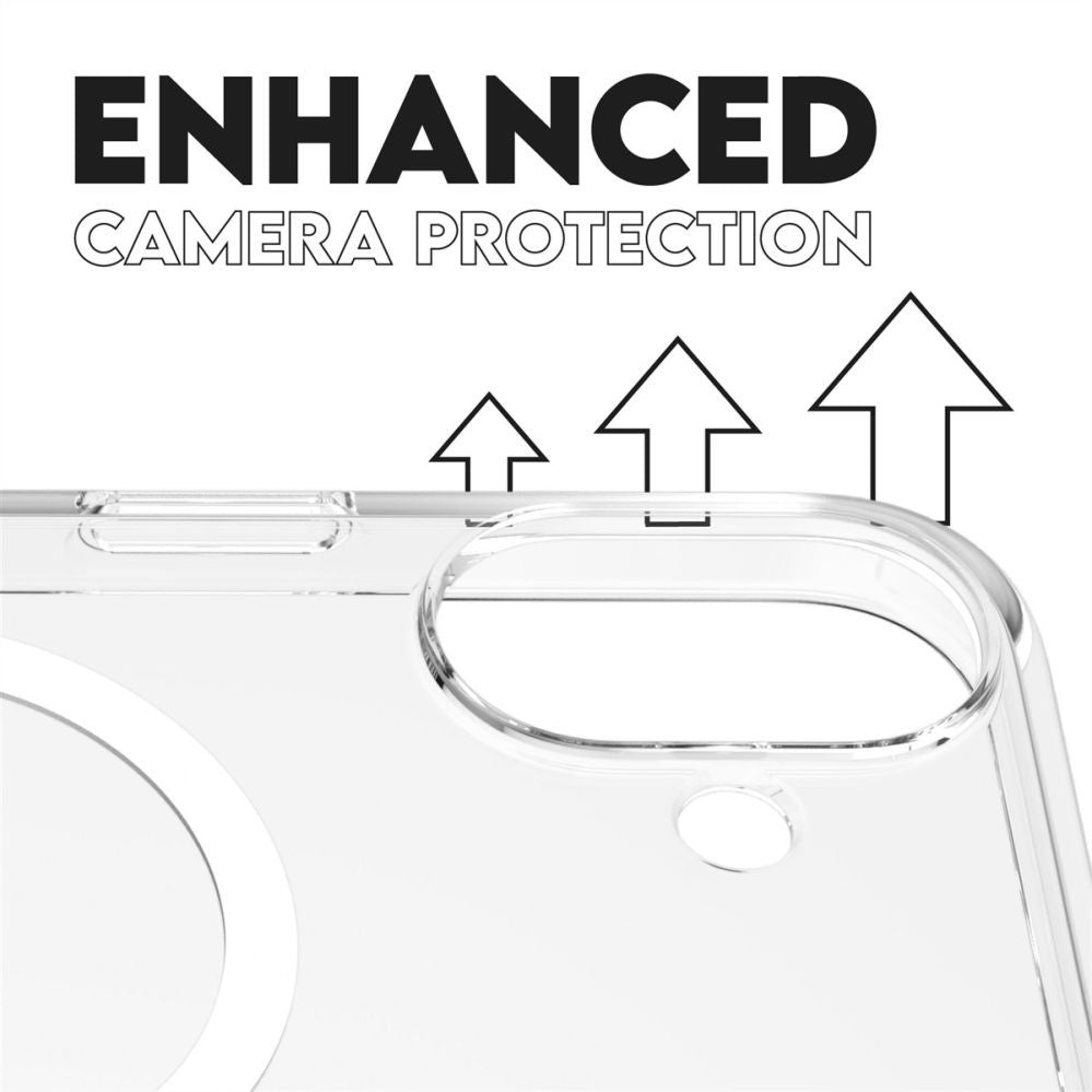 Tagakaaned PanzerGlass  CARE Flagship case with White MagSafe iPhone 16 Plus, Transparent