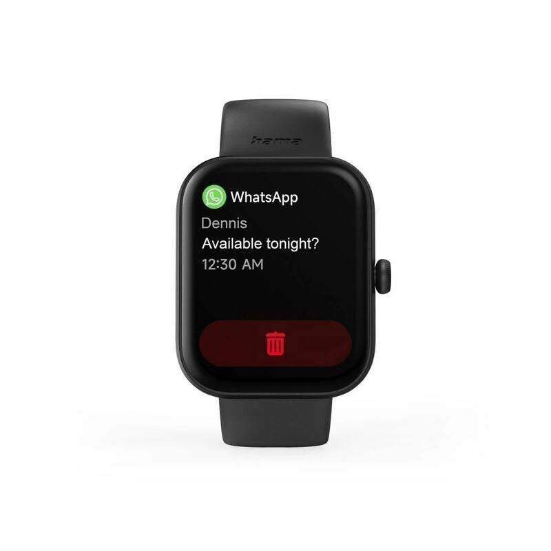 Умные часы Hama  5000 Smart Watch, Phone Function, Sleep Analysis, Waterproof, 1.65 Black