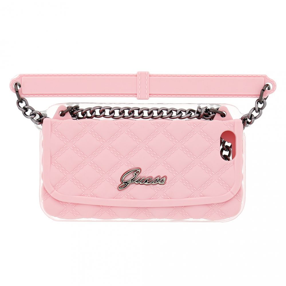 Back panel cover Apple  Quilted Clutch Silicon Case for Iphone 6 Pink