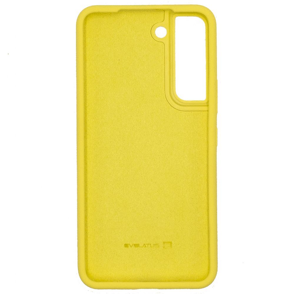 Back panel cover Evelatus Samsung Galaxy S22 Premium Soft Touch Silicone Case Yellow