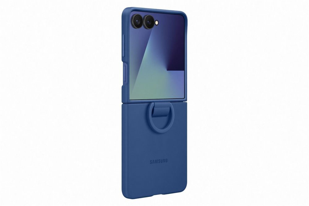 Чехол на заднюю панель Samsung  PF766TNEGWW Ring Case (Silicone) Samsung Galaxy Flip7, Blue