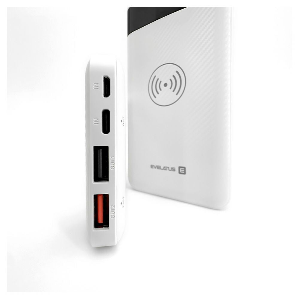 Väline aku Evelatus  Evelatus Power Bank Wireless EPB05 10000 mAh White