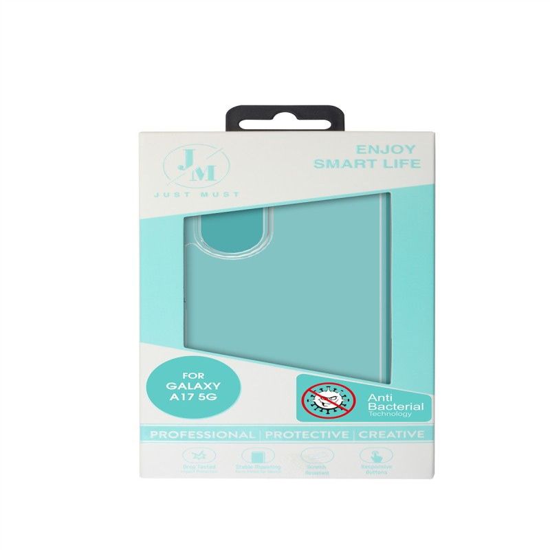 Back panel cover Just Must  JM ANTI-BACTERIA TPU for Galaxy A17 Clear