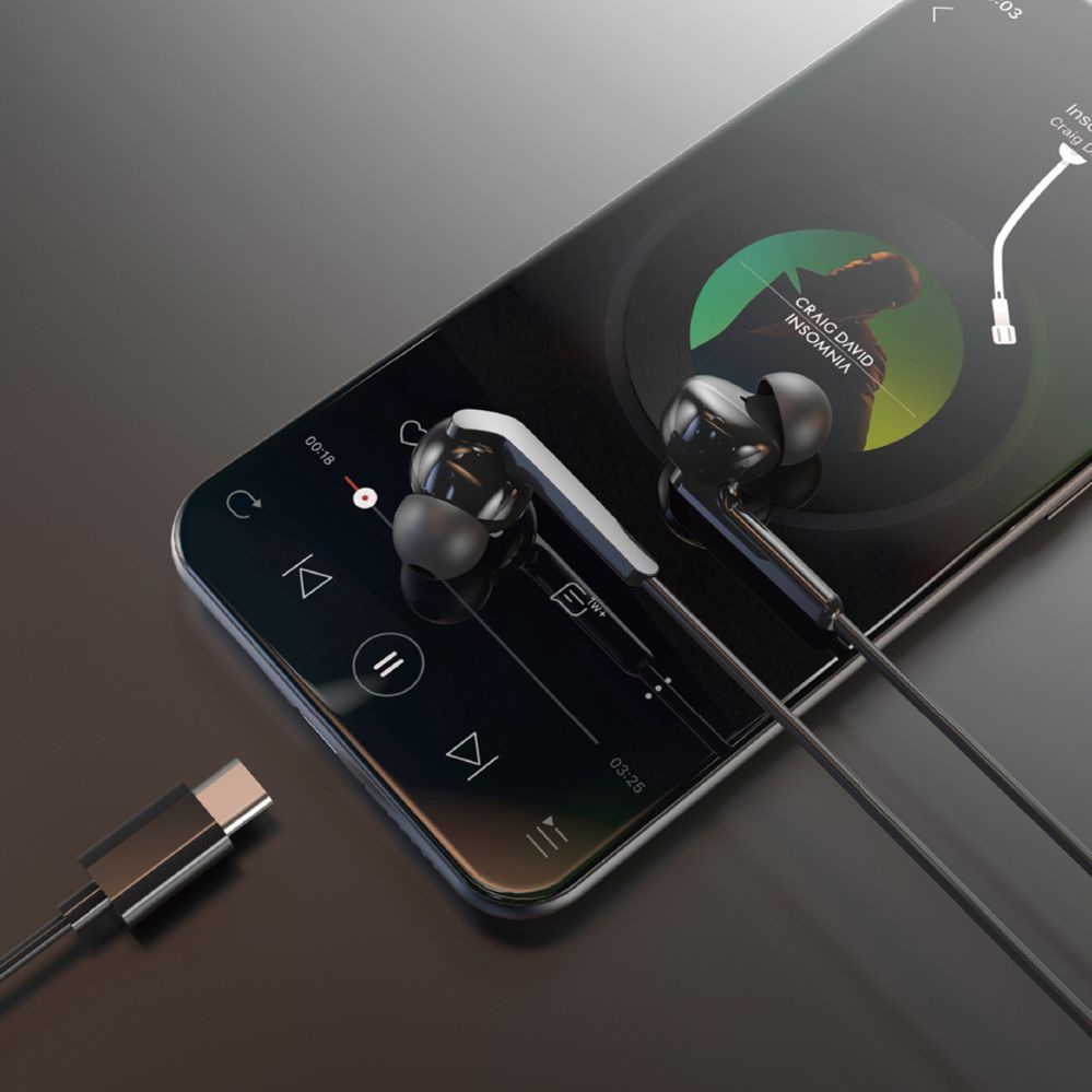 Kõrvaklapid Dudao  Earphones Hi-Fi X3C+ 1200mm Black