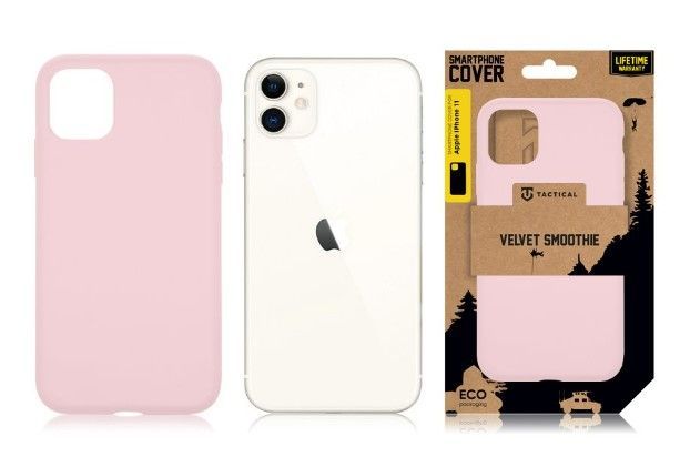 Tagakaaned Tactical Apple iPhone 11 Velvet Smoothie Cover Panther Pink