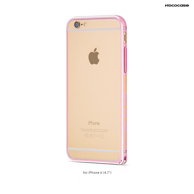 Back panel cover Hoco Apple Apple iPhone 6 / 6S Good fortune bumper HI-T027 pink
