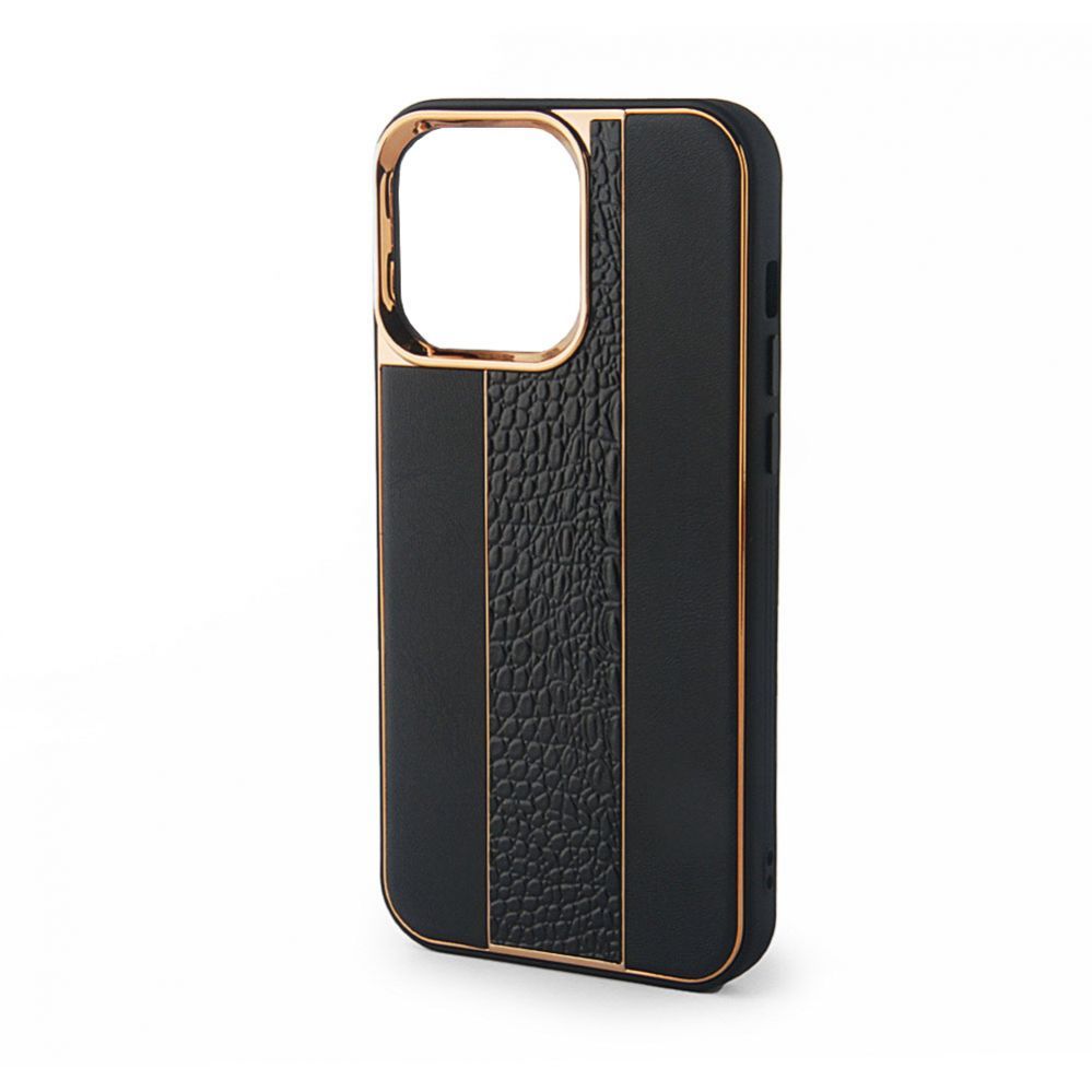 Чехол на заднюю панель iLike Apple iPhone 14 Leather Case Customized Black