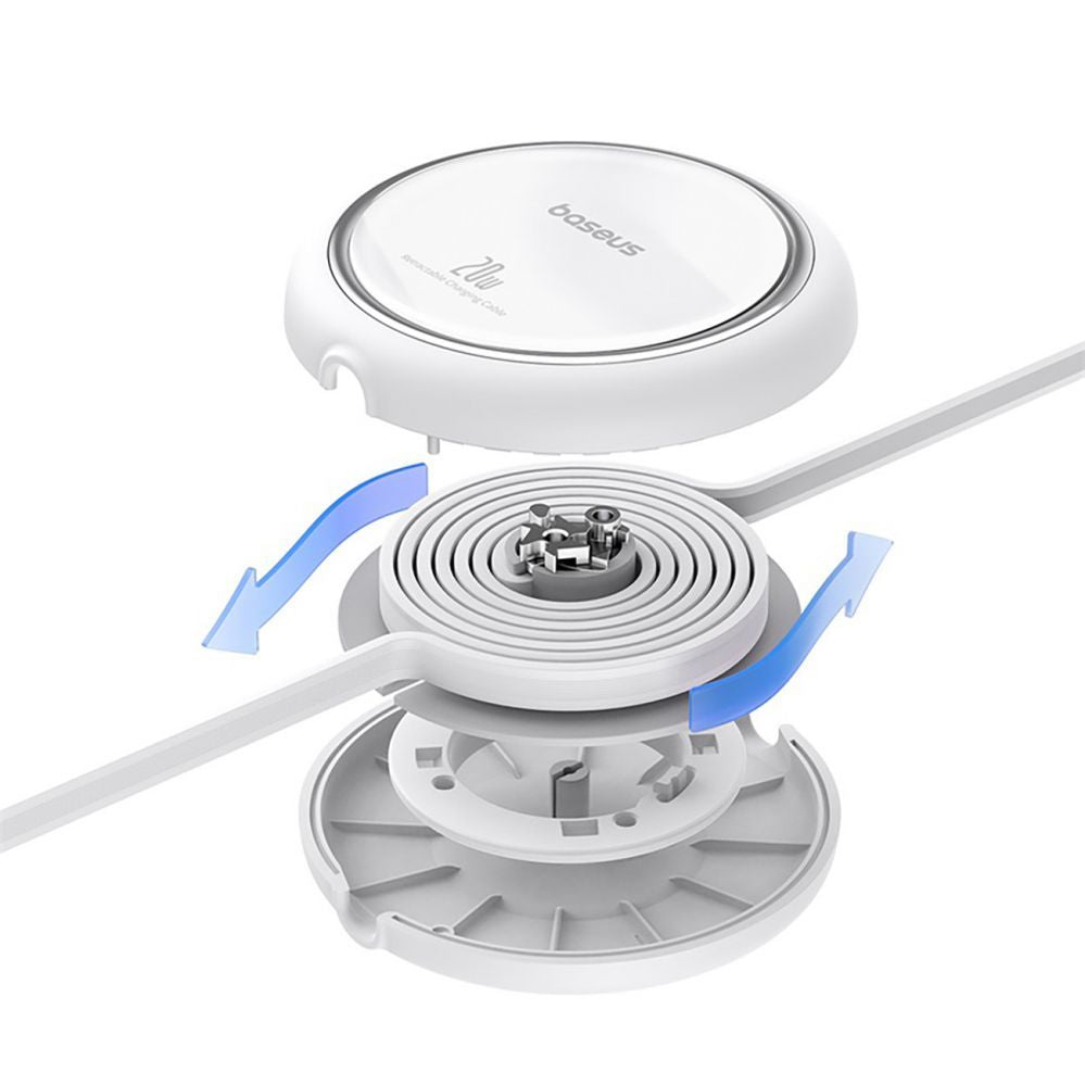 Cable Baseus  Baseus Free2Pull Cable Retractable USB-C / Lightning 20W 1m - White