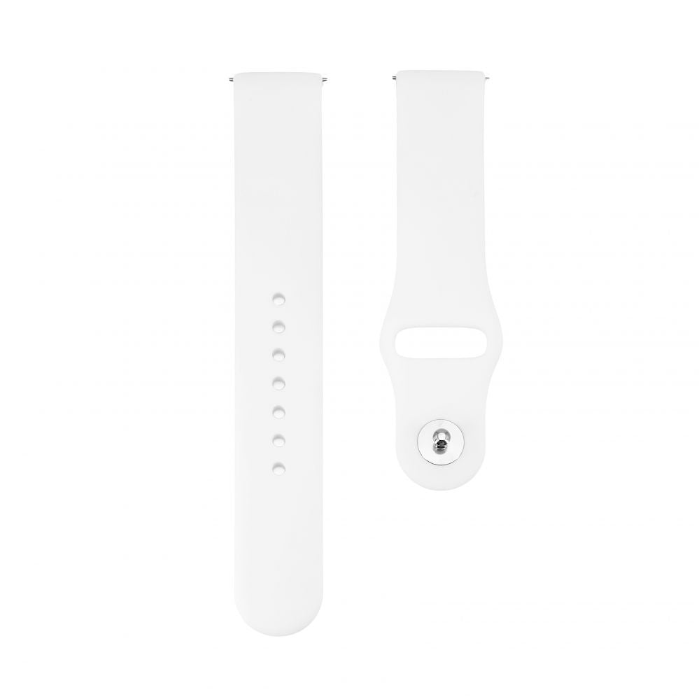 Rihm Connect  22mm Silicone Loop Watch Strap (S/M 110mm) White