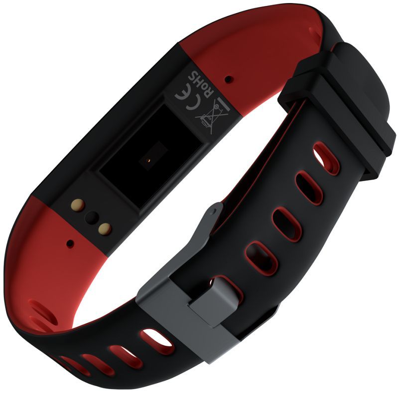 Fitness bracelet Evelatus  Fitness Tracker EFT02 Black Red