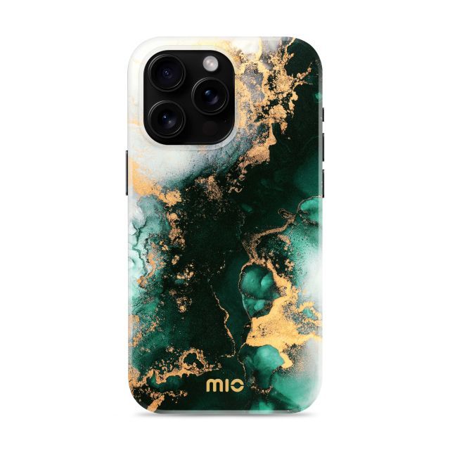 Tagakaaned Mio  MIO Green Marble Magsafe Compatible for iPhone 17 Pro Max