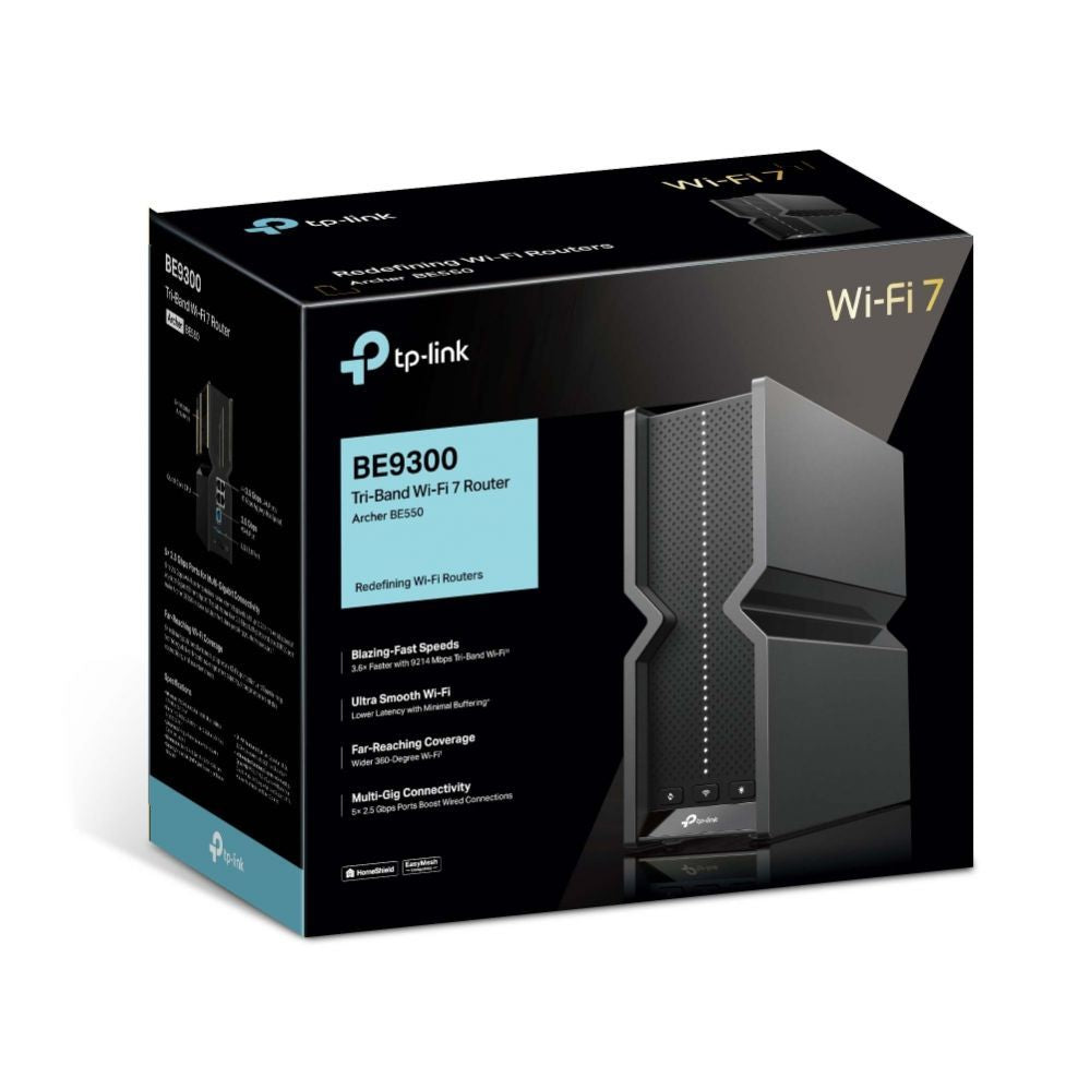 Routers TP-Link  WRL ROUTER 9300MBPS WI-FI 7/TRI-BAND ARCHER BE550
