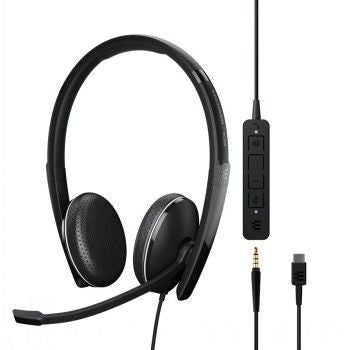 Wired headphones Epos EPOS ADAPT 165T USB-C II, USB WIRED DOUBLE-SIDED 3.5MM + USB