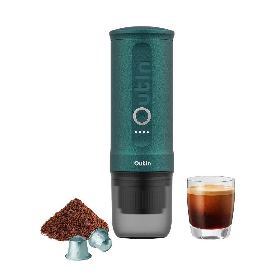 Coffee machine OUTIN  OUTIN Nano Espresso Machine, model OTEM-01, color Outin Teal