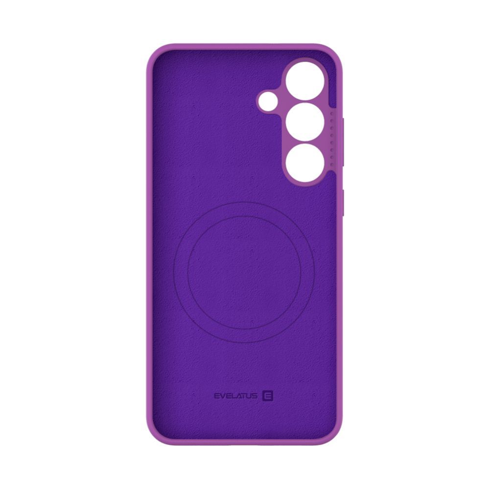 Tagakaaned Evelatus Samsung Galaxy S25 FE Premium Magnetic Soft Touch Silicone Case Purple