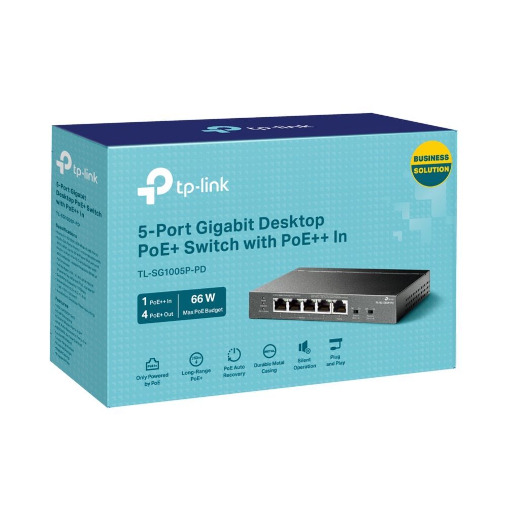 Võrgulülitid TP-Link  NET SWITCH 5PORT 1000M/TL-SG1005P-PD