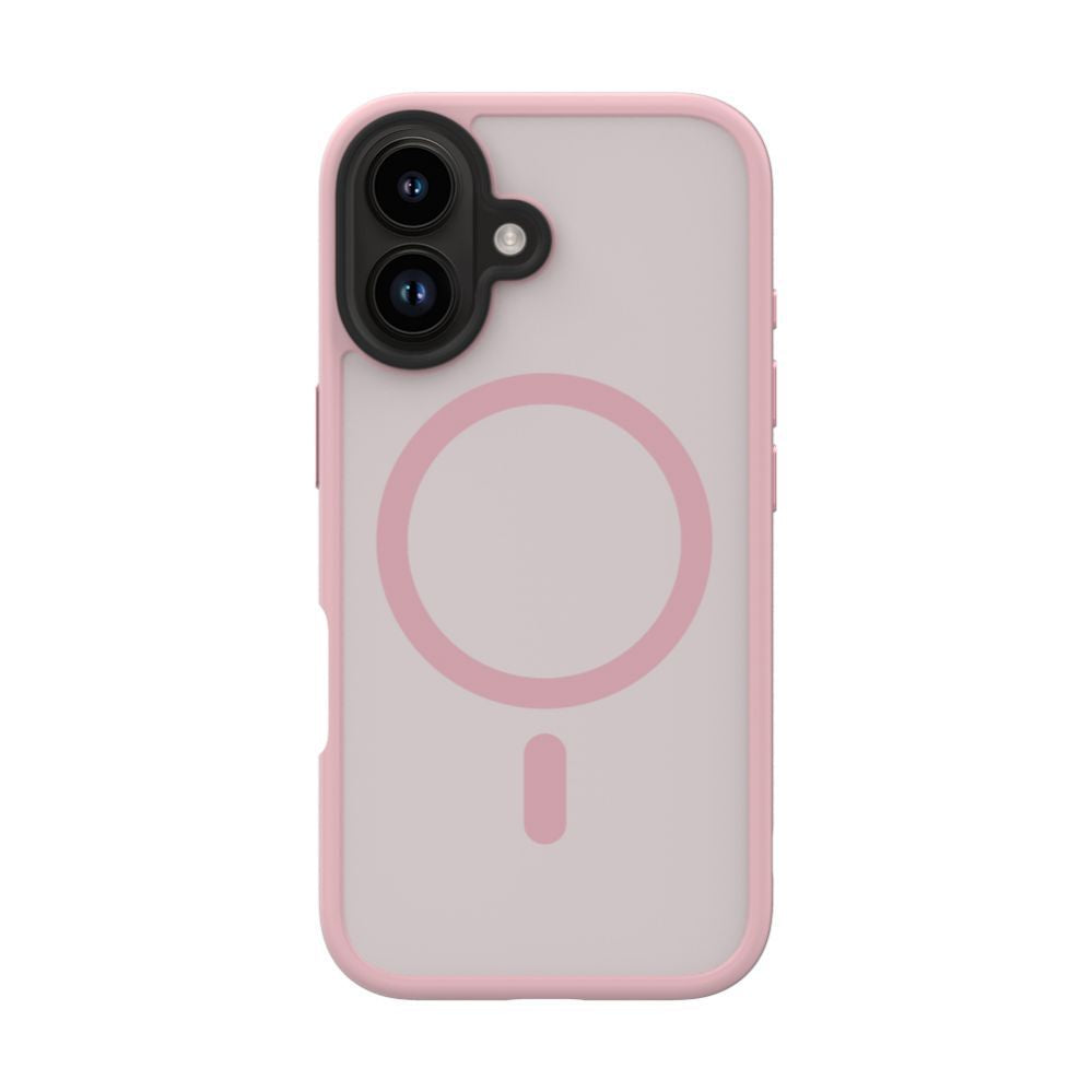 Чехол на заднюю панель Evelatus Apple iPhone 16 Hybird Case With Magsafe PC+TPU Pink