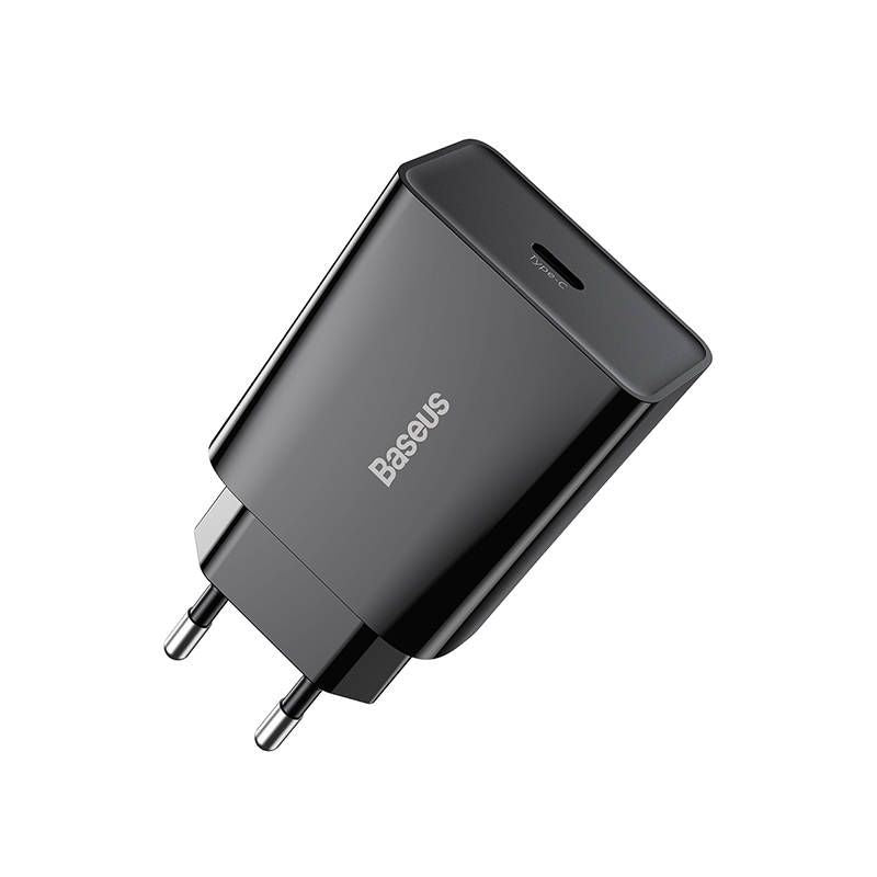 Адаптер Baseus  Baseus Speed Mini Quick Charger, USB-C, PD, 3A, 20W (black)
