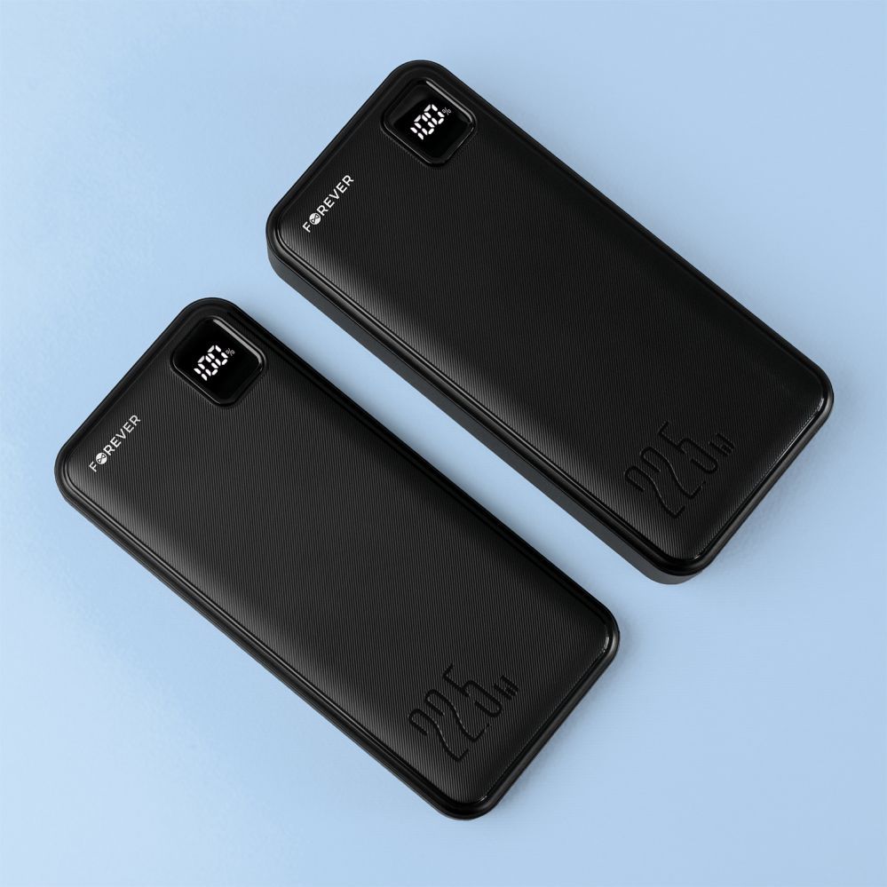 Väline aku Forever  Forever power bank TB-300L PD QC 22,5W 20000 mAh black