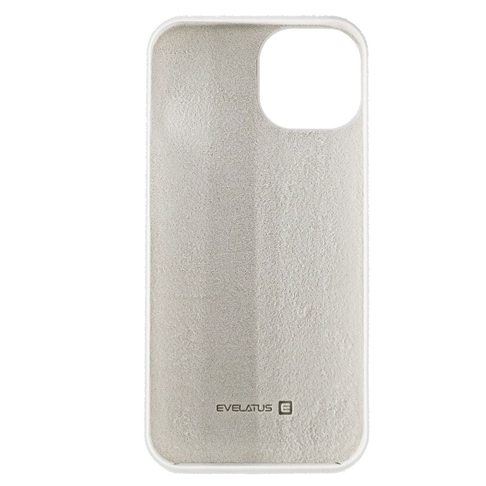 Back panel cover Evelatus Apple iPhone 13 Premium Soft Touch Silicone Case White