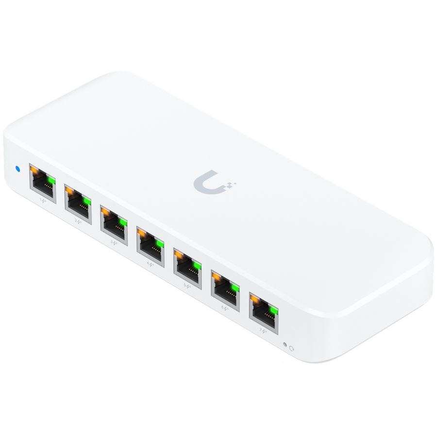 Muu arvutitarvik UBIQUITI  Ubiquiti USW-Ultra-210W-EU compact, Layer 2, 8-port GbE PoE switch with versatile mounting options, 7x GbE PoE+ output ports, GbE port with optional PoE++ input, 202W PoE availability with the included AC power adapter
