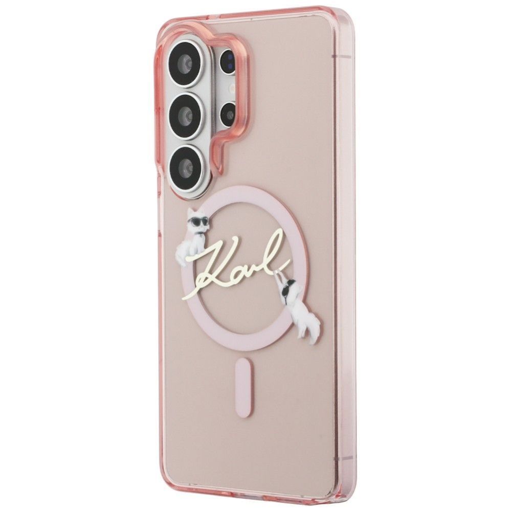 Tagakaaned Karl Lagerfeld  KARL LAGERFELD case for SAMSUNG S26 Ultra KLHMS26L5HKSCAP (Magnetic IML KC Script) pink