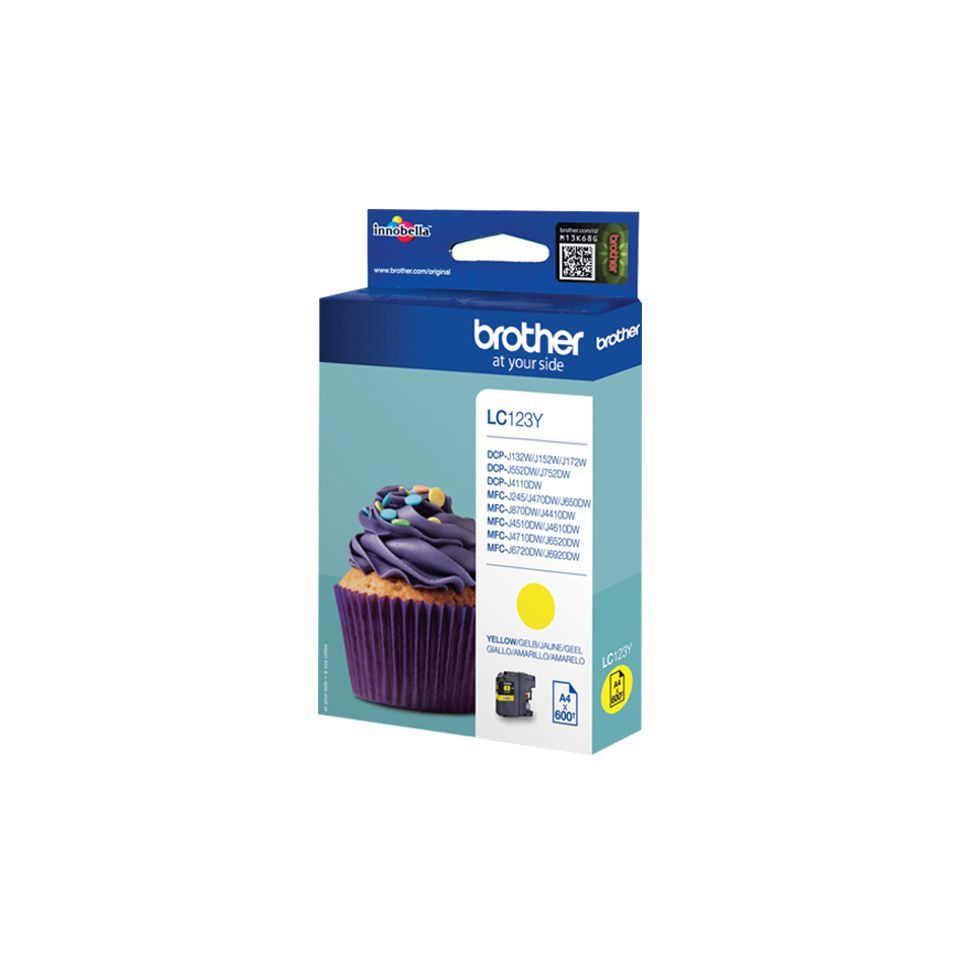 Tarvikud ja tarvikud Brother  LC123Y | Ink Cartridge | Yellow