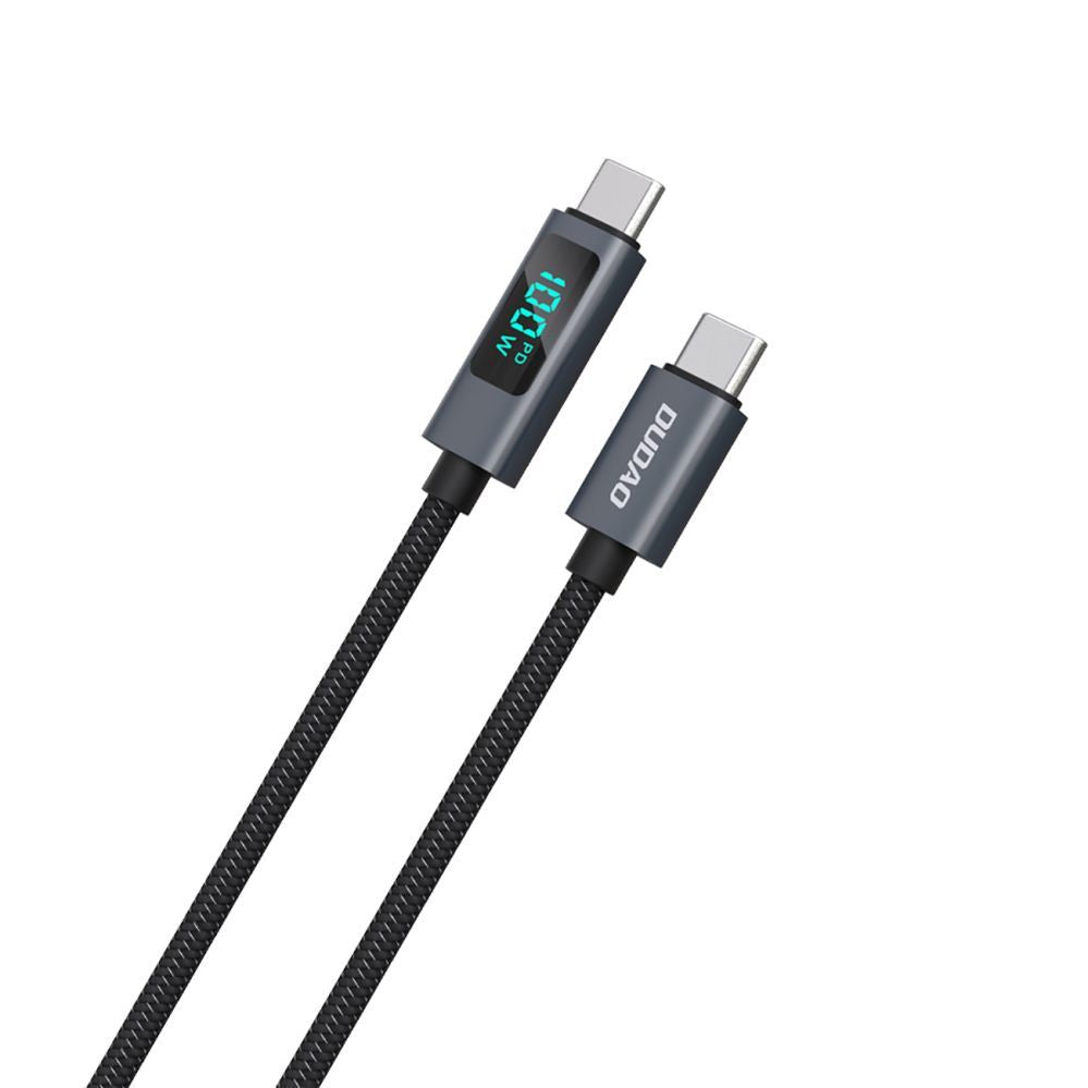Кабель Dudao  Dudao L7C USB-C - USB-C 100W Cable with LED Display 1m - Black