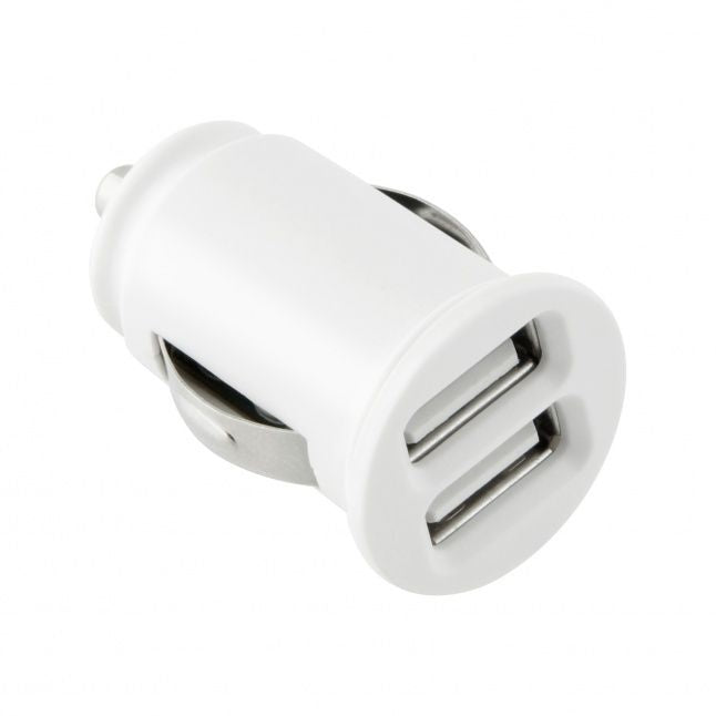 Авто зарядка Toti  TOTI Dual USB Car Charger with micro usb cable 1m 2.1 A, White