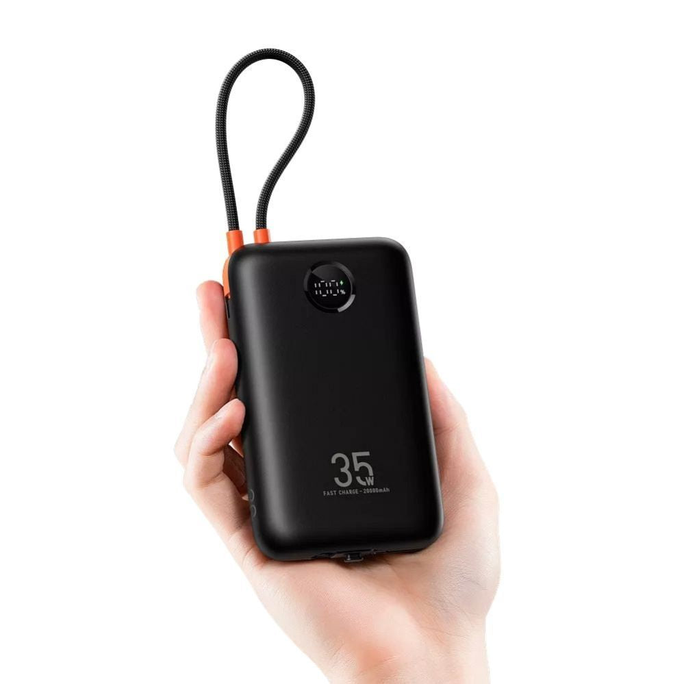 Väline aku Veger  Powerbank Veger K2 (W2068) PD QC3.0 35W 20000 mAh with built-in Type C cables / Lightning black
