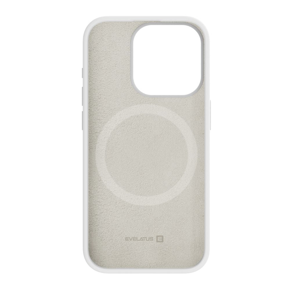 Tagakaaned Evelatus Apple iPhone 15 Pro Premium Magsafe Soft Touch Silicone Case White